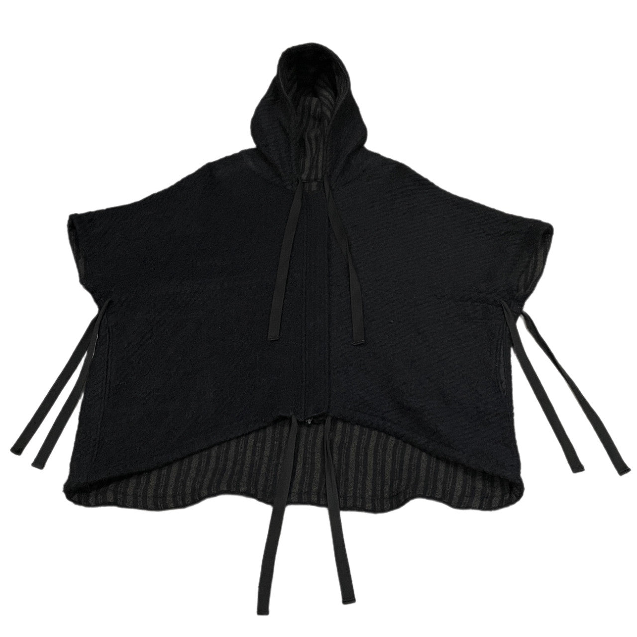 A.F Artefact Wool Mohair Reversible Stripe Zip Hoodie Jacket Size 3