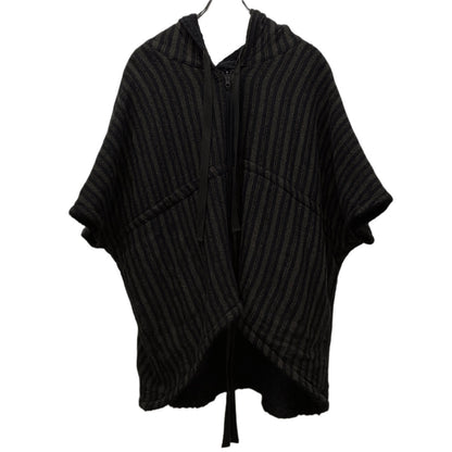 A.F Artefact Wool Mohair Reversible Stripe Zip Hoodie Jacket Size 3