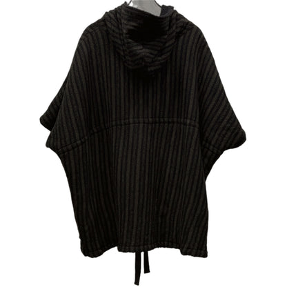 A.F Artefact Wool Mohair Reversible Stripe Zip Hoodie Jacket Size 3