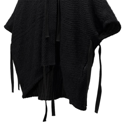 A.F Artefact Wool Mohair Reversible Stripe Zip Hoodie Jacket Size 3