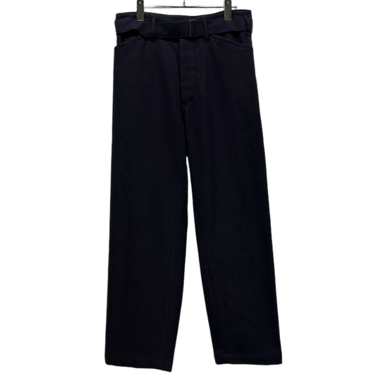 Comoli 16AW Melton Wool Nylon Belted Pants Navy Size 1