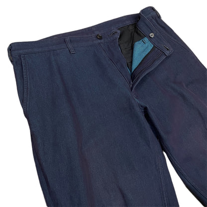ISSEY MIYAKE MEN Cotton Tapered Wide Pants Blue Size 3