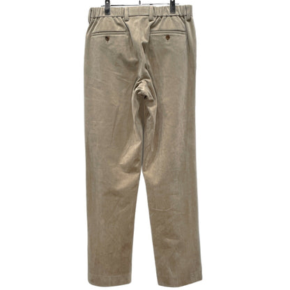 Issey Miyake 18AW Beige Shirred Velour Tapered Pants Size 3