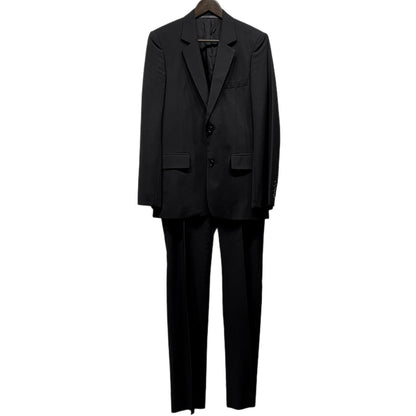 KRIS VAN ASSCHE Archive Wool Tropical 2B Suit Black Size 44
