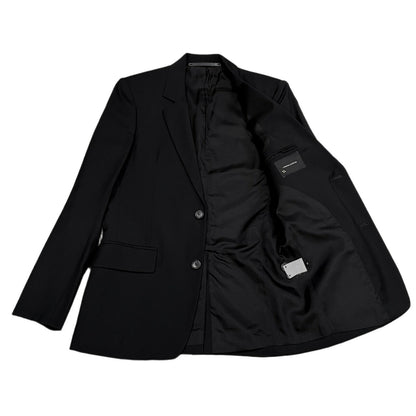 KRIS VAN ASSCHE Archive Wool Tropical 2B Suit Black Size 44