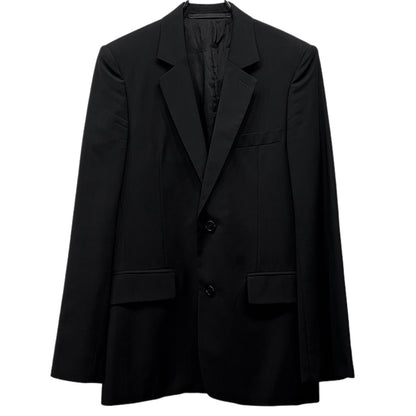 KRIS VAN ASSCHE Archive Wool Tropical 2B Suit Black Size 44