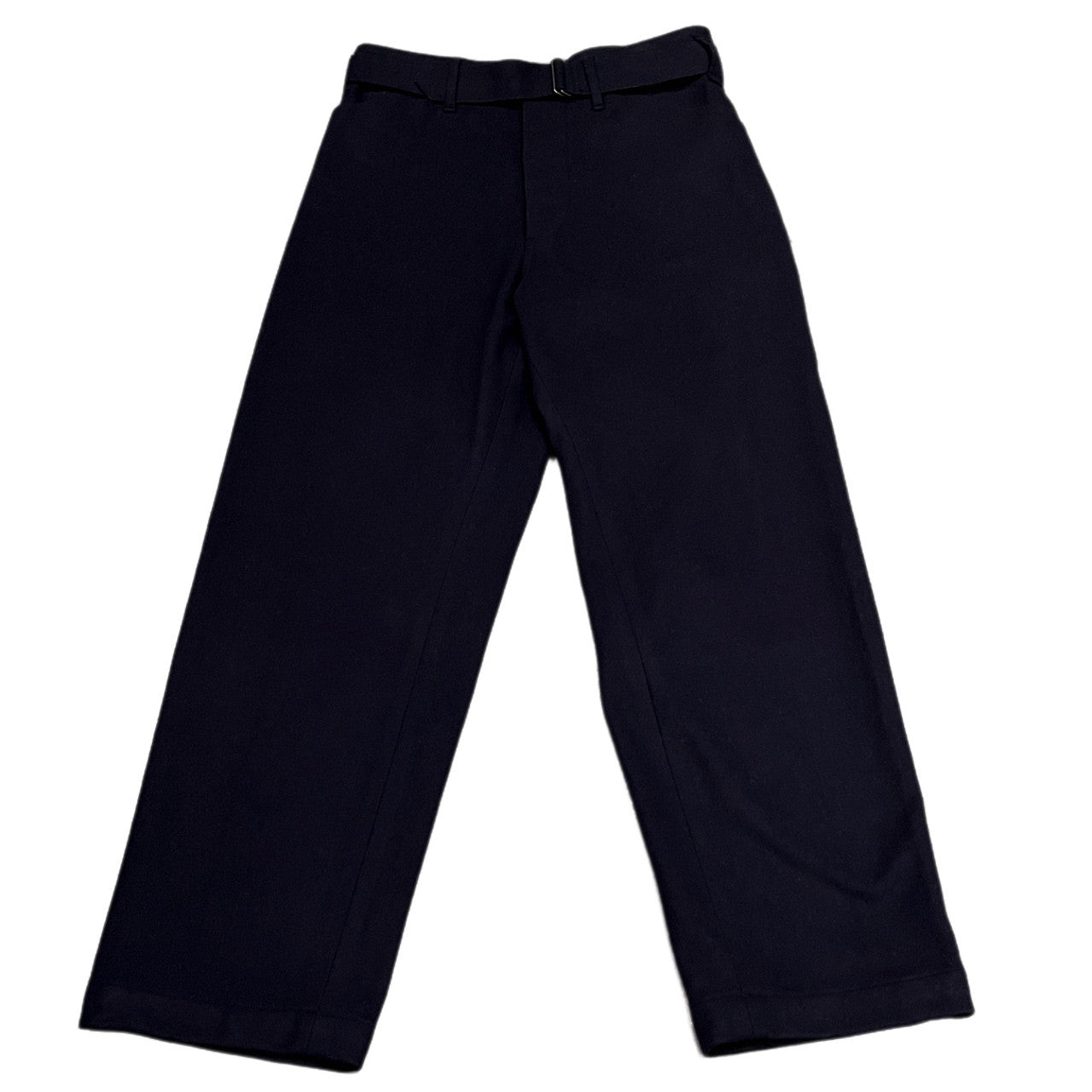 Comoli 16AW Melton Wool Nylon Belted Pants Navy Size 1