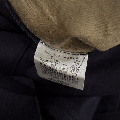 Comoli 16AW Melton Wool Nylon Belted Pants Navy Size 1