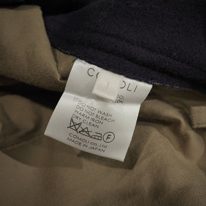 Comoli 16AW Melton Wool Nylon Belted Pants Navy Size 1