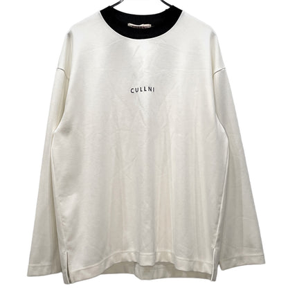 CULLNI Logo Print Long Sleeve T-Shirt White Size 1