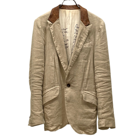 ISAMU KATAYAMA BACKLASH Linen/Cotton 1B Dye Blazer Size M