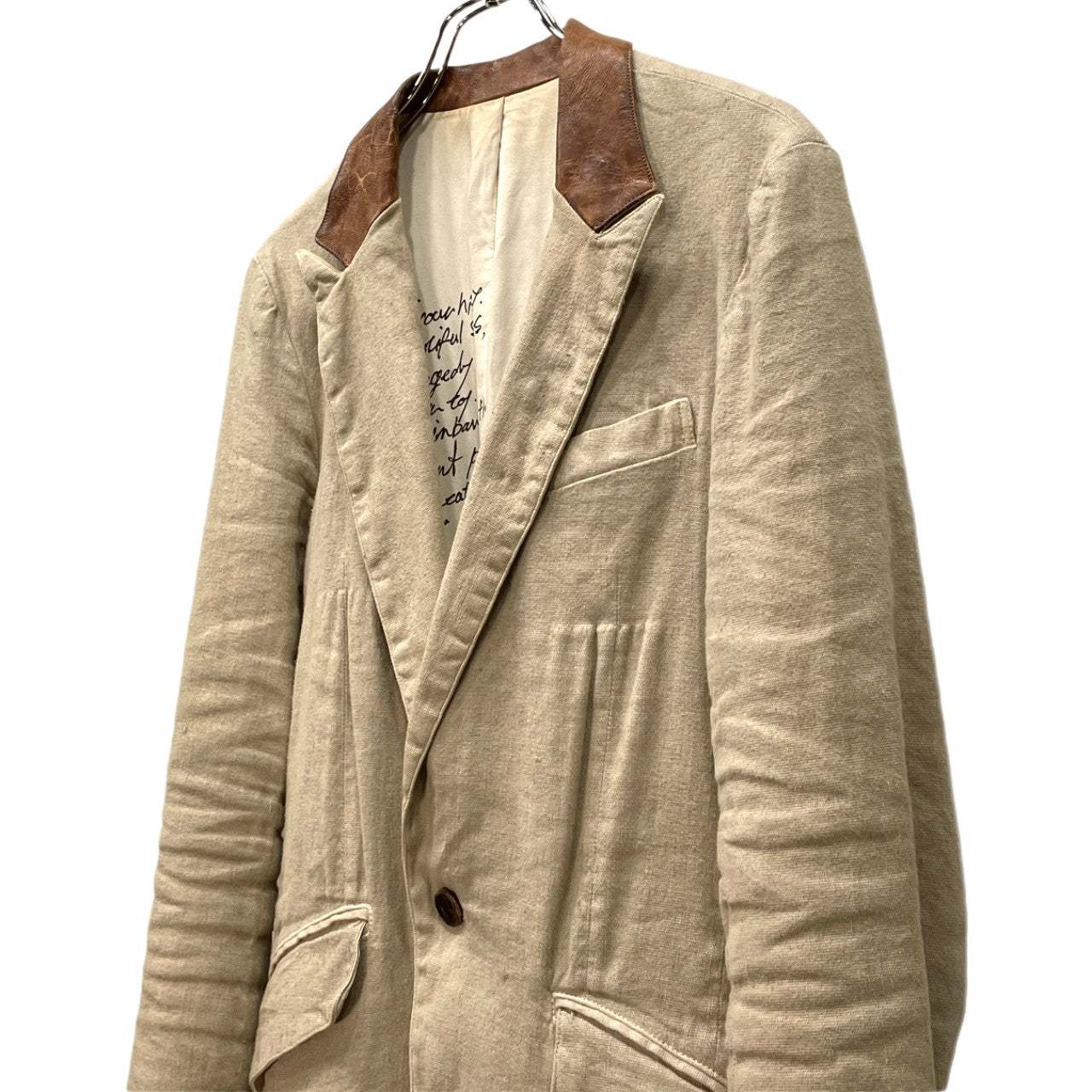 ISAMU KATAYAMA BACKLASH Linen/Cotton 1B Dye Blazer Size M