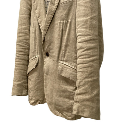 ISAMU KATAYAMA BACKLASH Linen/Cotton 1B Dye Blazer Size M
