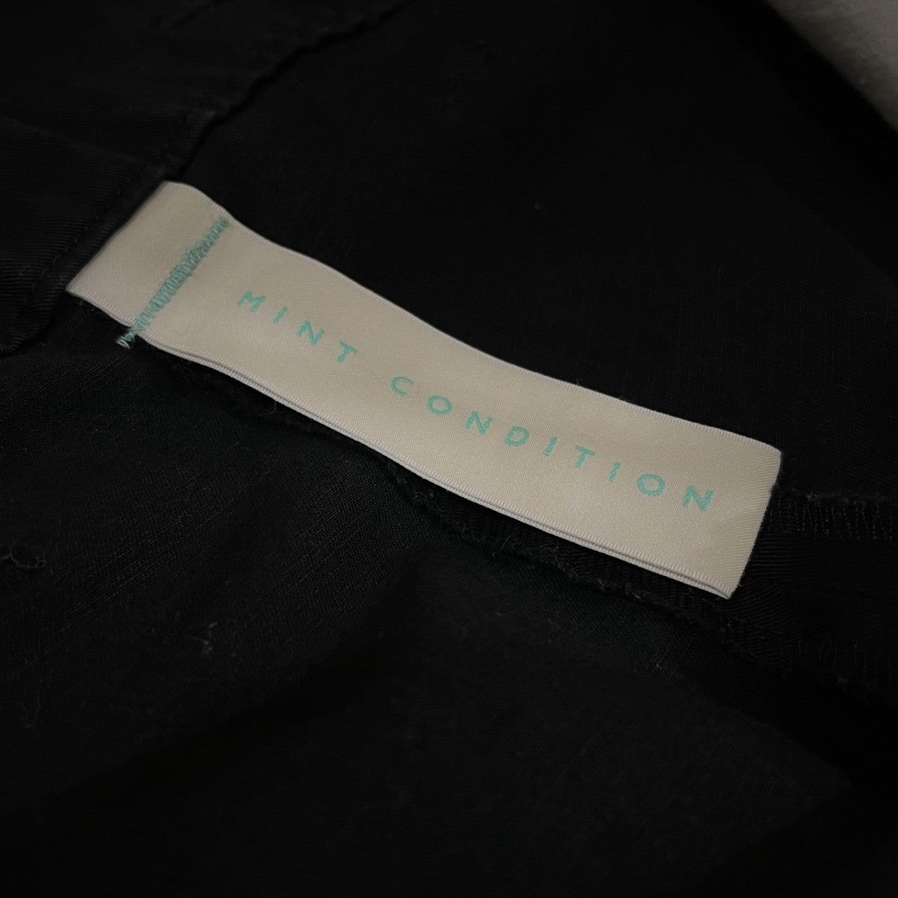 SHINYA KOZUKA 23SS Cotton-Linen Tapered Trousers Black
