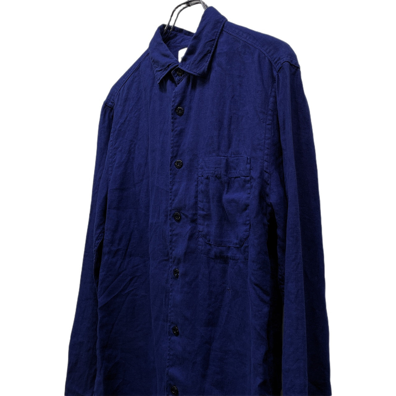 STONE ISLAND 16SS Logo Embroidered Linen Shirt Size S