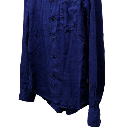 STONE ISLAND 16SS Logo Embroidered Linen Shirt Size S
