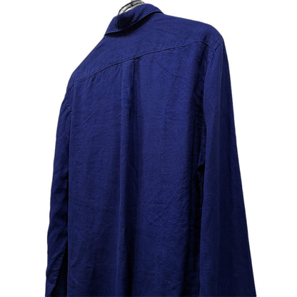 STONE ISLAND 16SS Logo Embroidered Linen Shirt Size S
