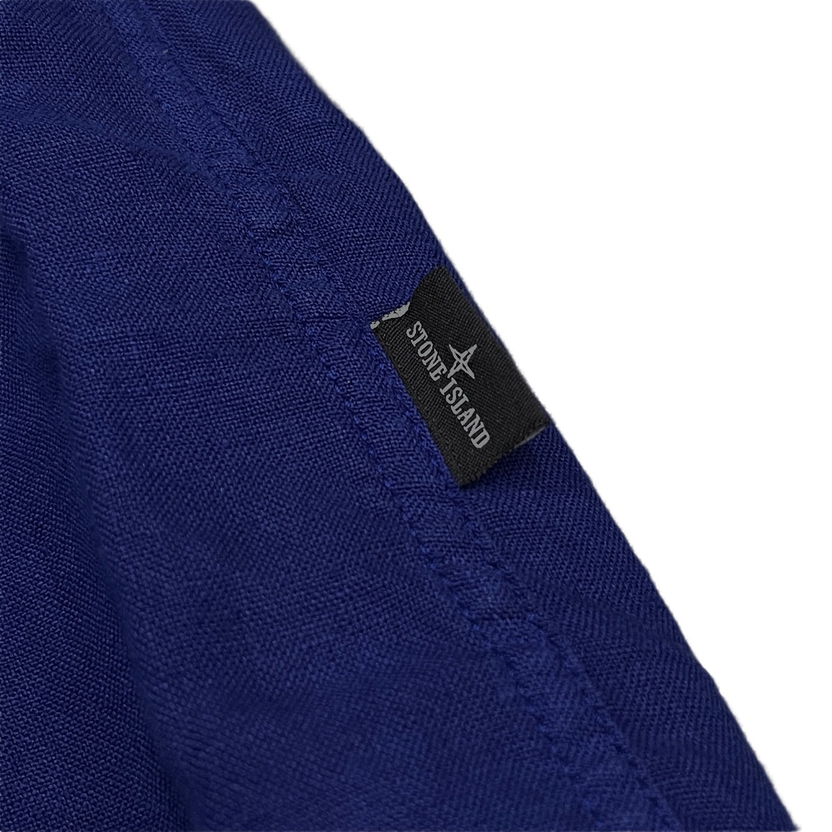 STONE ISLAND 16SS Logo Embroidered Linen Shirt Size S