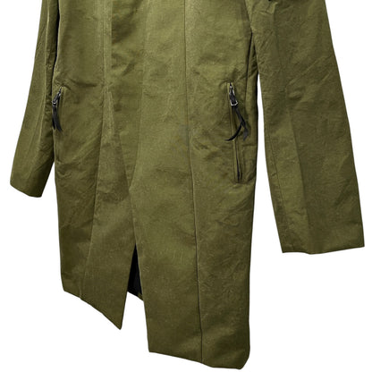 Vintage LEMURIA Salt Shrink Bomber Jacket Khaki Size 46