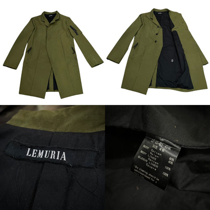 Vintage LEMURIA Salt Shrink Bomber Jacket Khaki Size 46