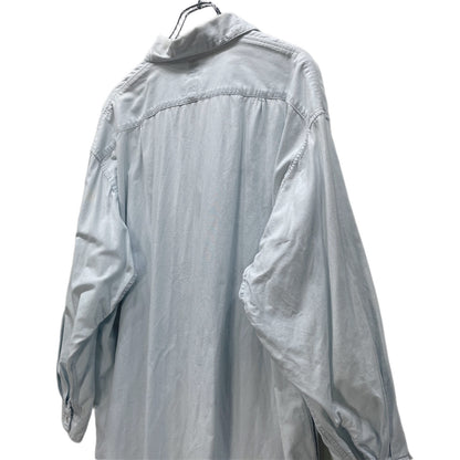 KAPITAL Chambray Duke Collar Long Shirt Dress Blue Size S