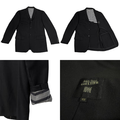 Jean Paul Gaultier 93SS Wool 3B Tailored Jacket Size 48