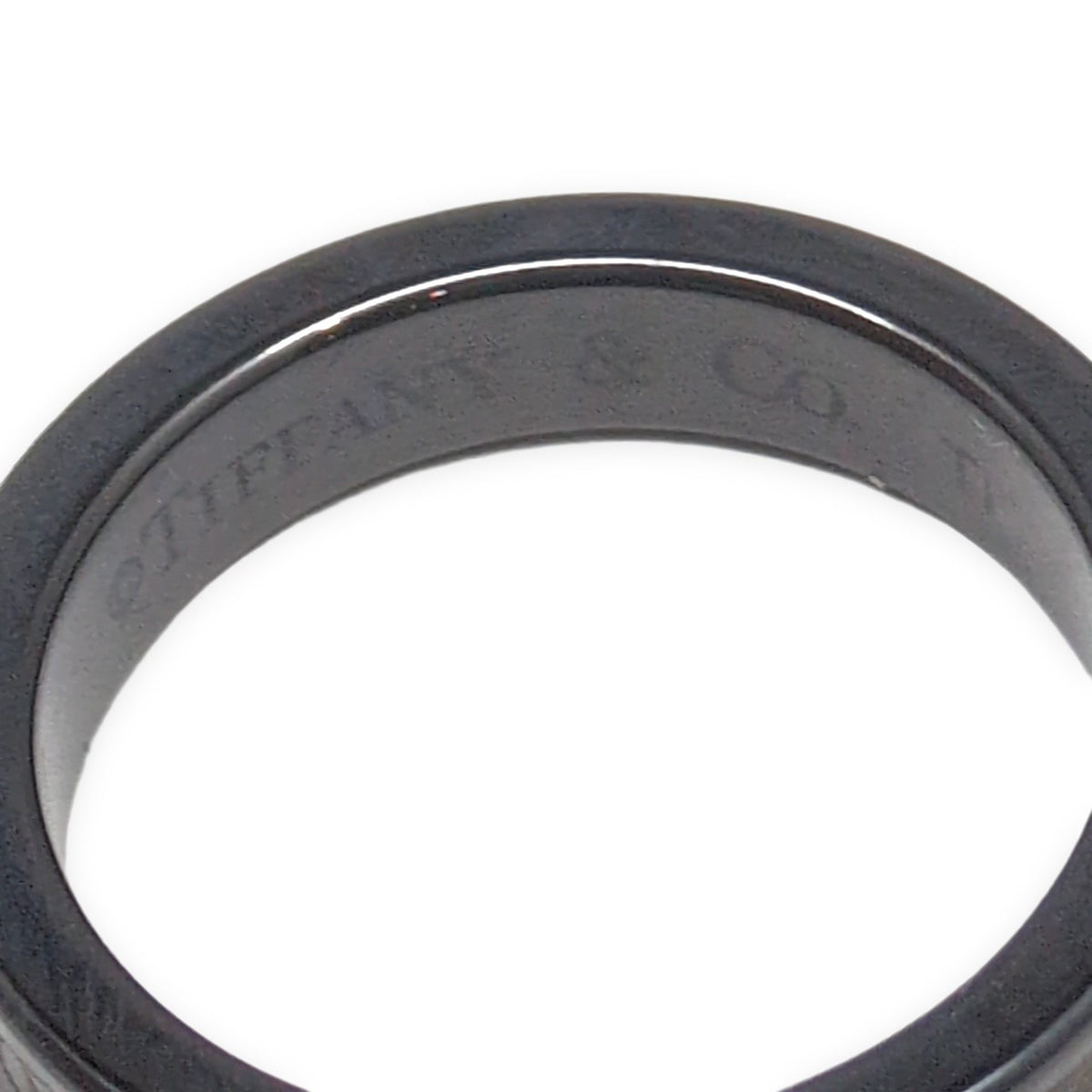 TIFFANY&Co. 1837 Titanium Narrow Ring Size JP 10