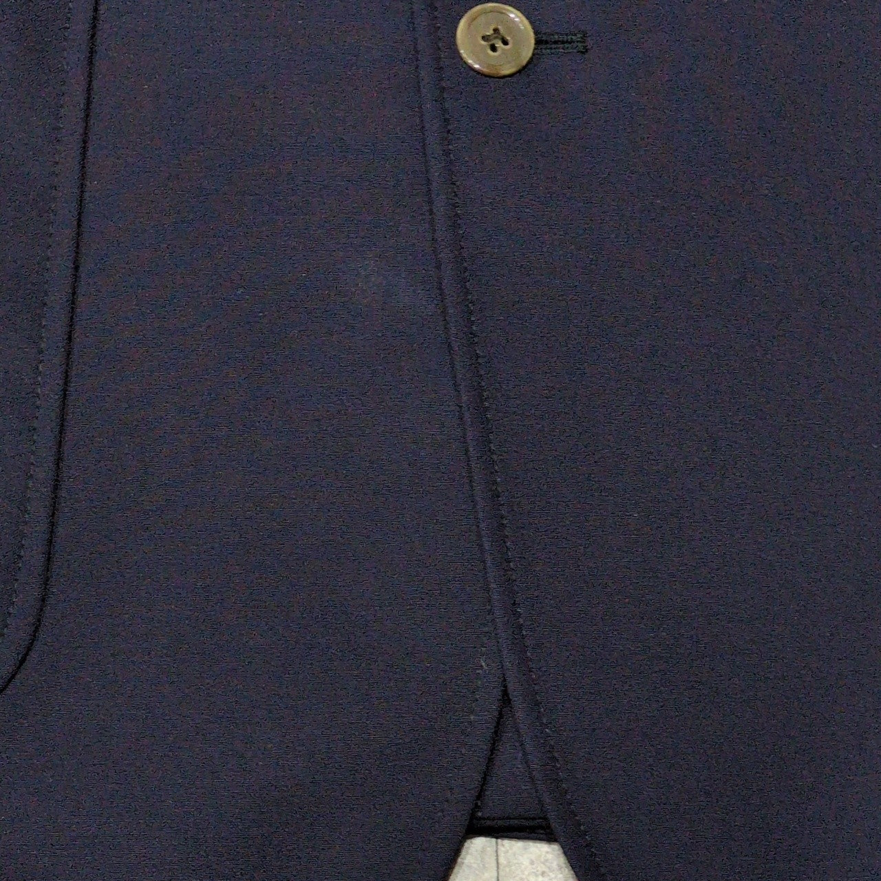 Maison Kitsune French Navy Wool Suit Jacket Size T.46