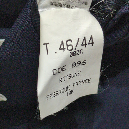 Maison Kitsune French Navy Wool Suit Jacket Size T.46