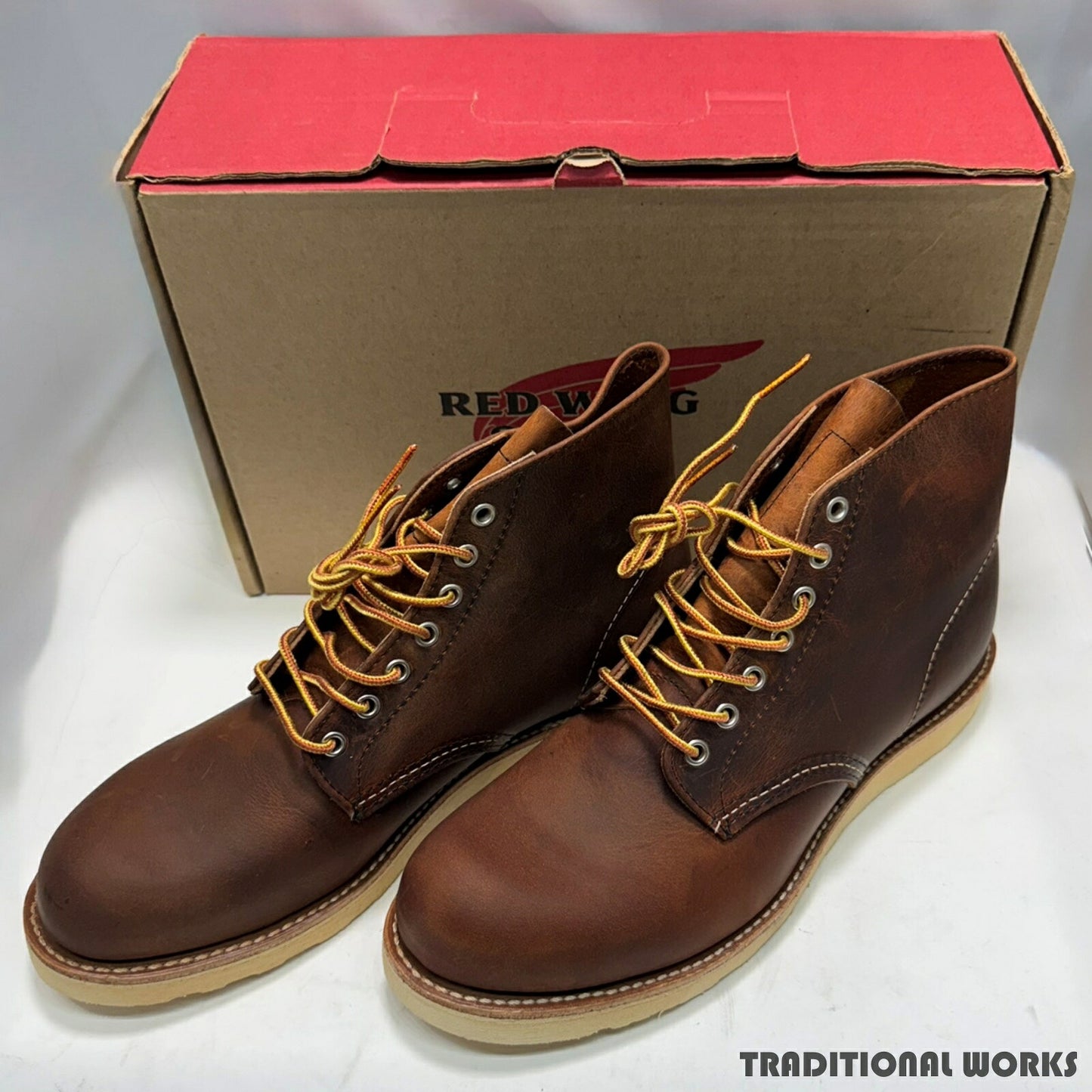 Red Wing 9111 Classic Round Copper Rough Tough Boots Size 10