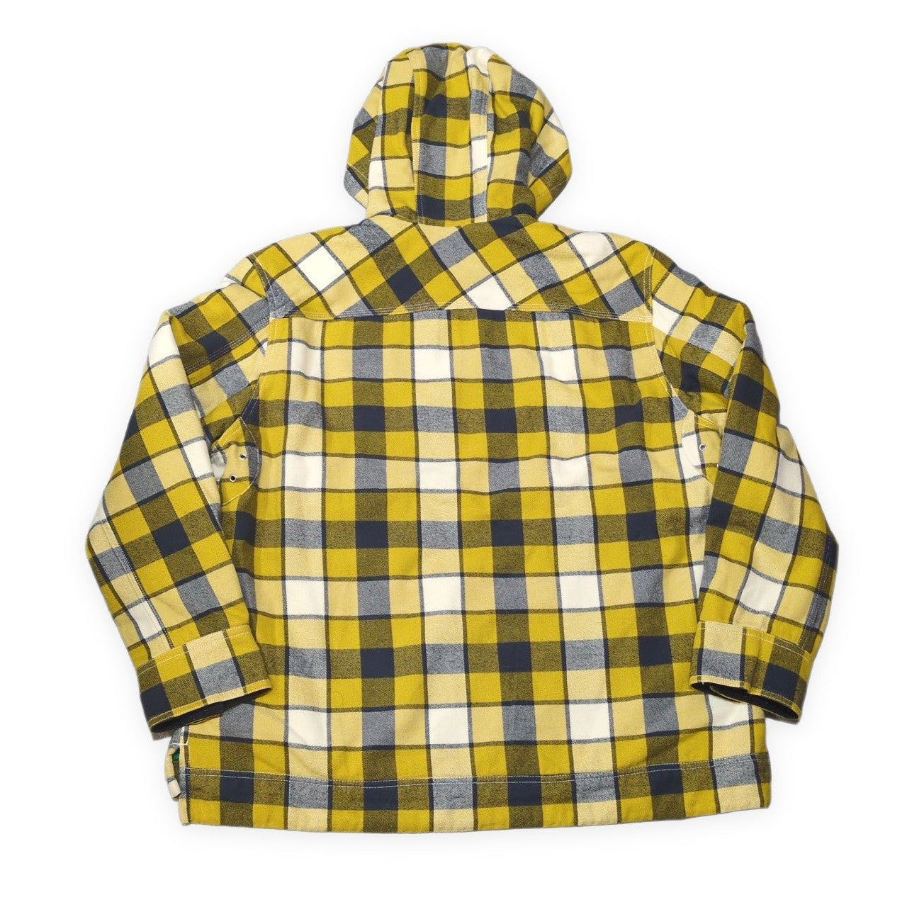 DIESEL Check Pattern Zip Hoodie Yellow Size L