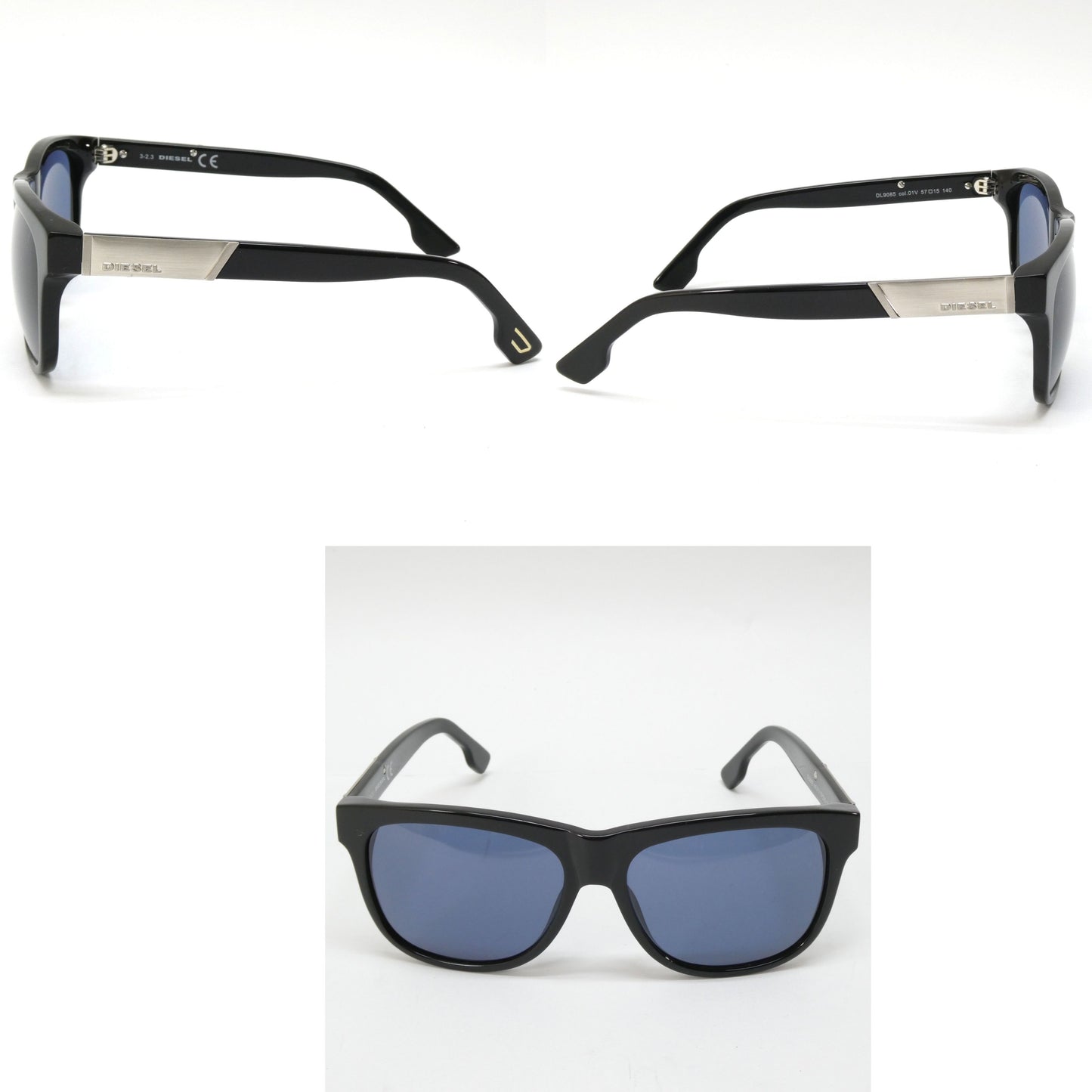 DIESEL DL9085 01V Black Sunglasses Size ONE SIZE