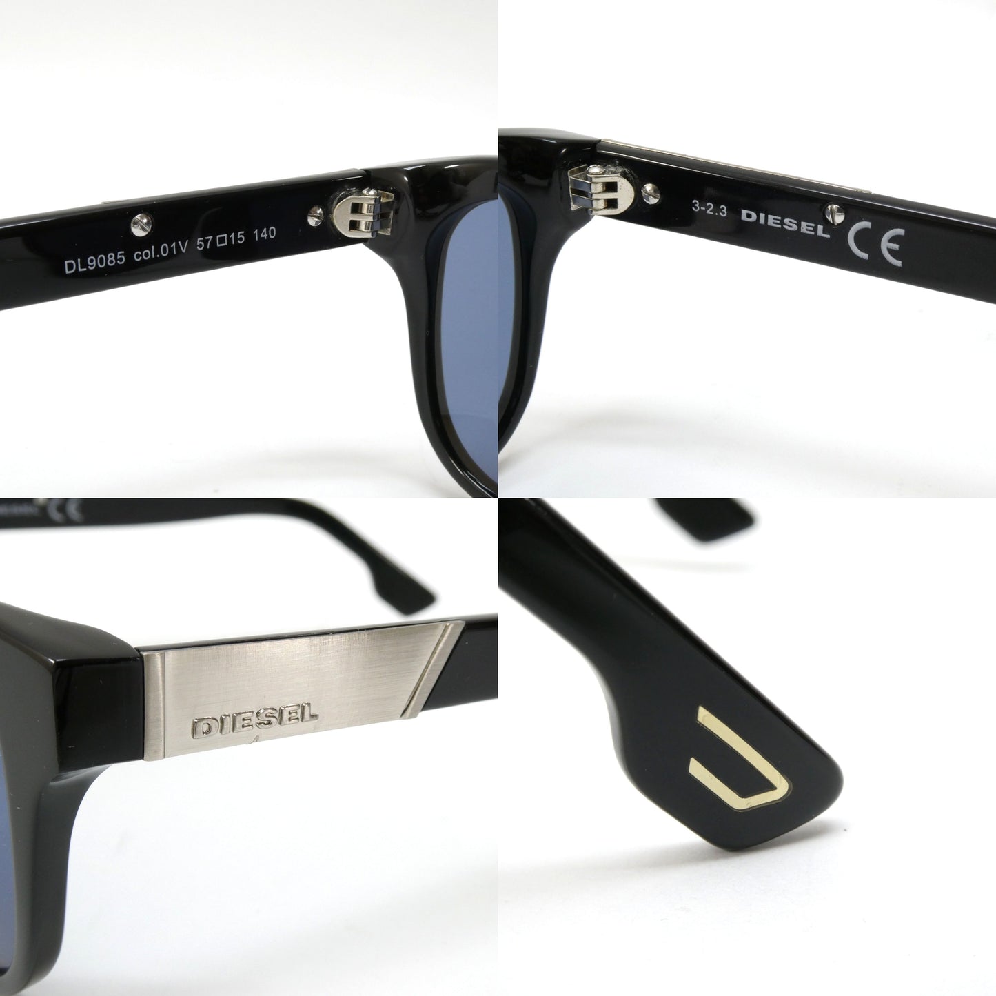 DIESEL DL9085 01V Black Sunglasses Size ONE SIZE