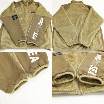 WIND AND SEA Military Fleece Jacket Beige Size M