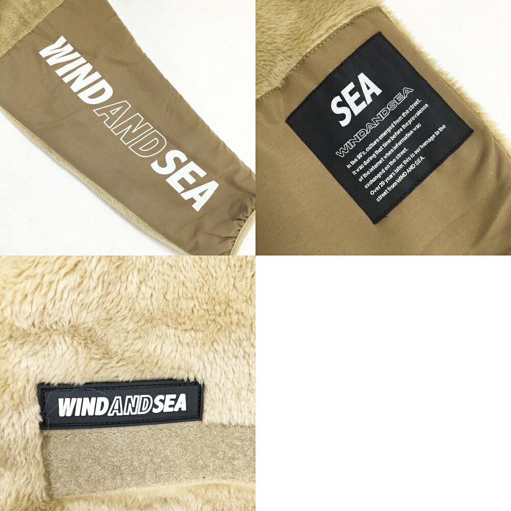 WIND AND SEA Military Fleece Jacket Beige Size M