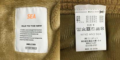 WIND AND SEA Military Fleece Jacket Beige Size M