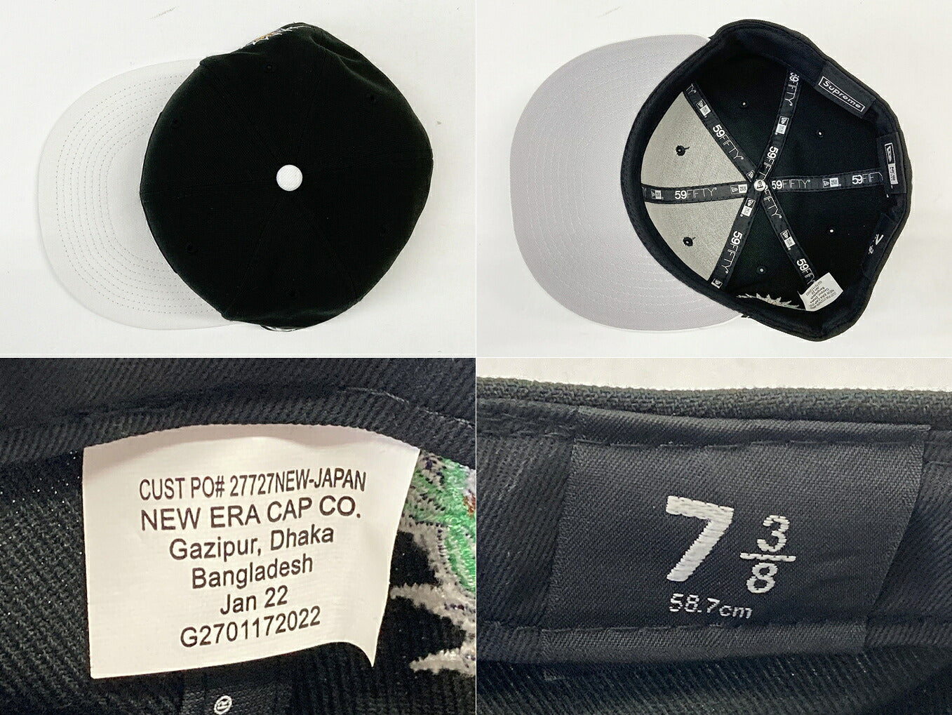 Supreme x New Era 22AW 2-Tone Box Logo Cap Multi Size 7