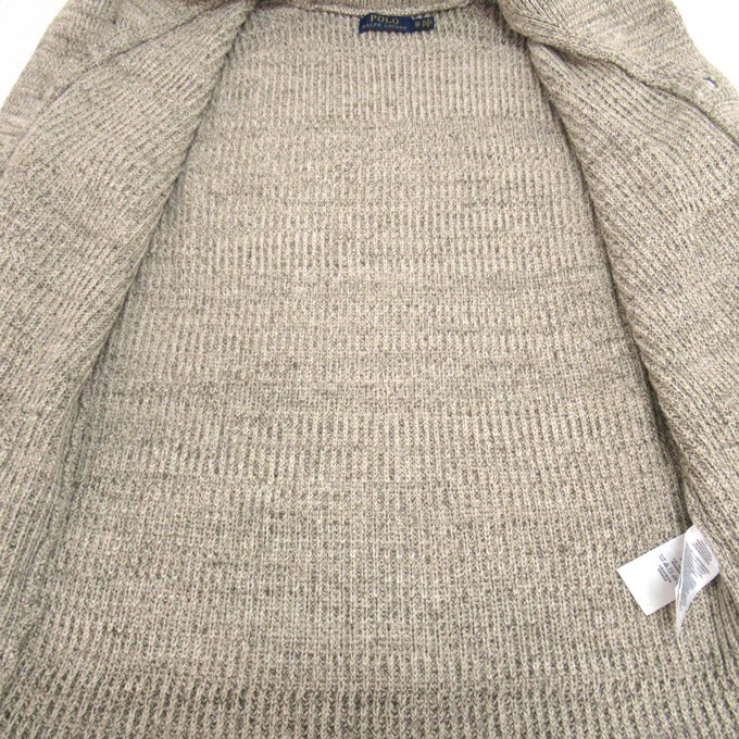 POLO RALPH LAUREN Shawl Collar Knit Cardigan Beige Size XS