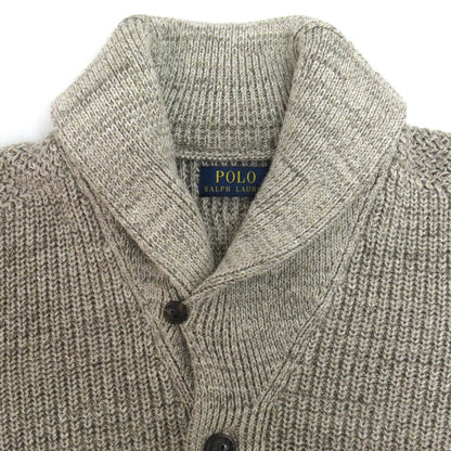 POLO RALPH LAUREN Shawl Collar Knit Cardigan Beige Size XS