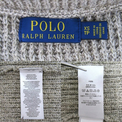 POLO RALPH LAUREN Shawl Collar Knit Cardigan Beige Size XS