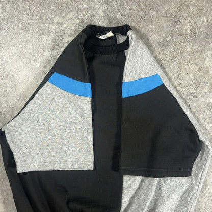 ITLO Vintage Adidas 70s Acrylic Sweatshirt Black Size L