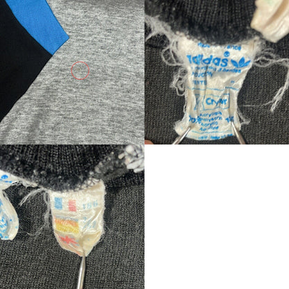 ITLO Vintage Adidas 70s Acrylic Sweatshirt Black Size L