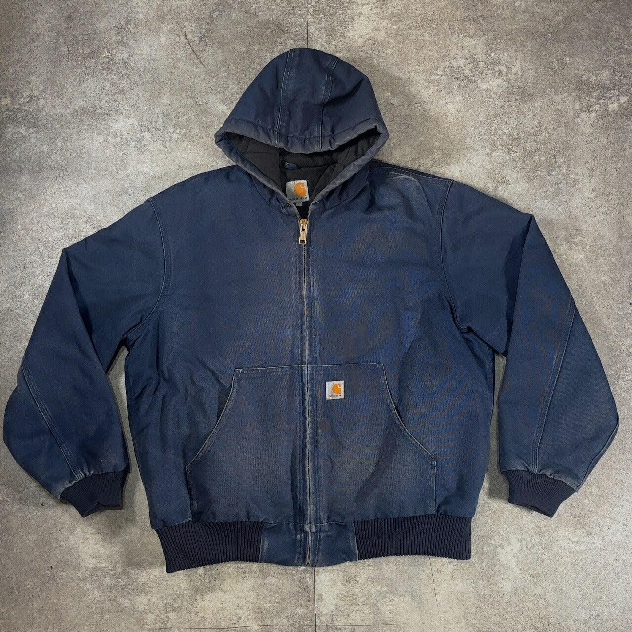 Carhartt 90s USA Faded Duck Active Jacket Navy Size L