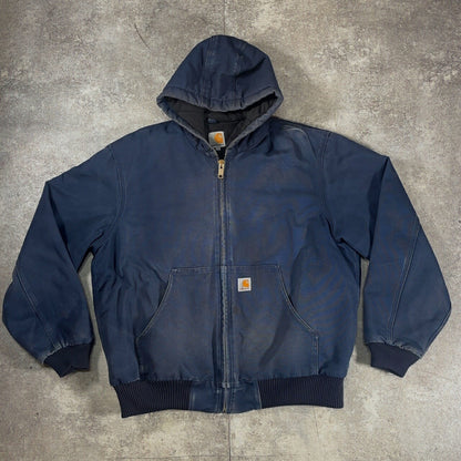 Carhartt 90s USA Faded Duck Active Jacket Navy Size L