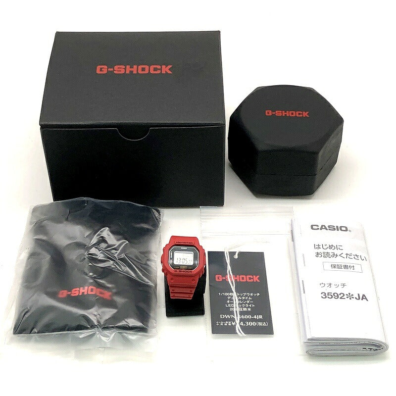 G-SHOCK DWN-5600-4 Nano Watch Ring Red Size ONE SIZE