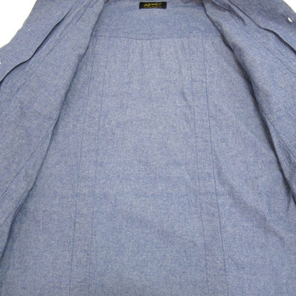 SOFT MACHINE Heaven Hell Long Sleeve Cuba Shirt Blue Size XL