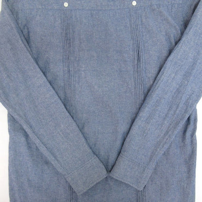 SOFT MACHINE Heaven Hell Long Sleeve Cuba Shirt Blue Size XL