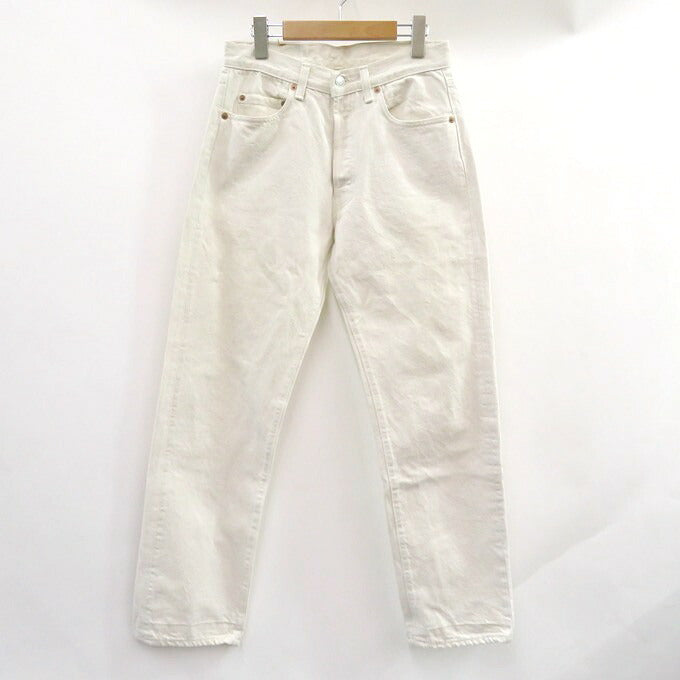 Levi's 80s 501-0640 Button Fly White Denim Pants Size W30