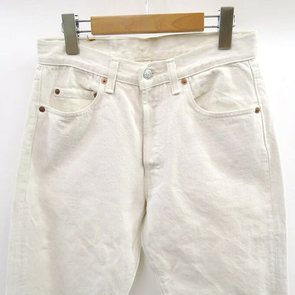 Levi's 80s 501-0640 Button Fly White Denim Pants Size W30