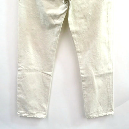 Levi's 80s 501-0640 Button Fly White Denim Pants Size W30